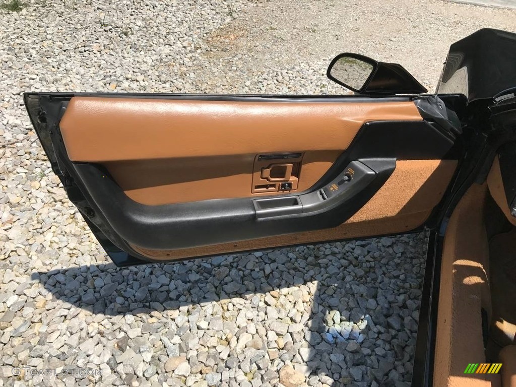1990 Corvette Convertible - Polo Green Metallic / Saddle photo #7