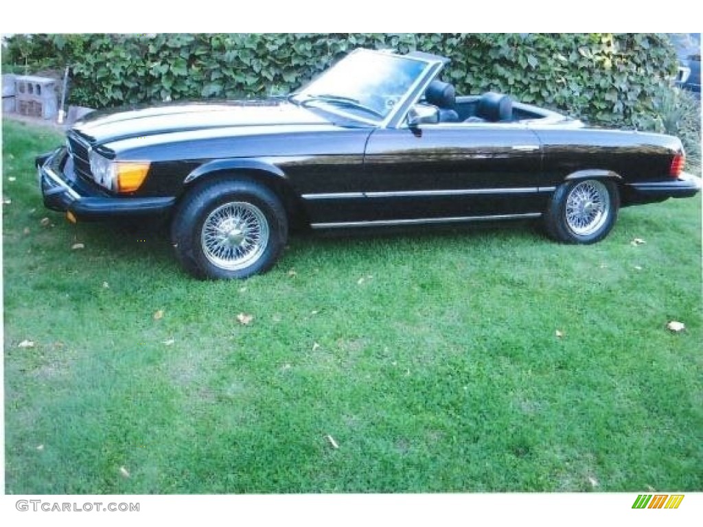 Black 1981 Mercedes-Benz SL Class 380 SL Roadster Exterior Photo #138547701
