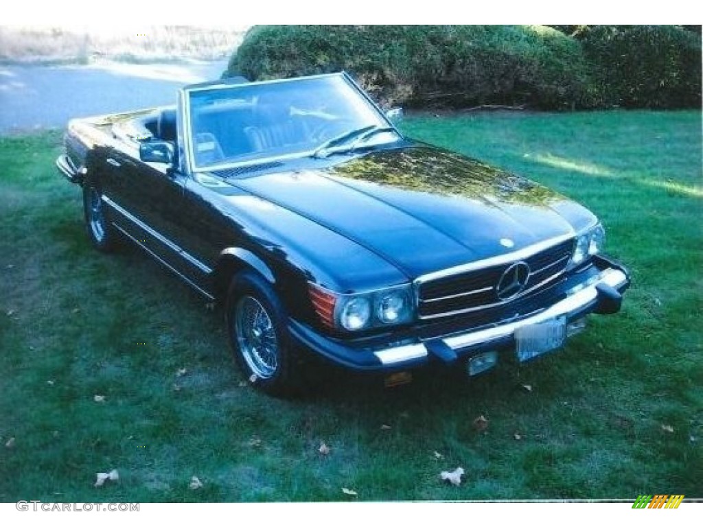 Black 1981 Mercedes-Benz SL Class 380 SL Roadster Exterior Photo #138547800