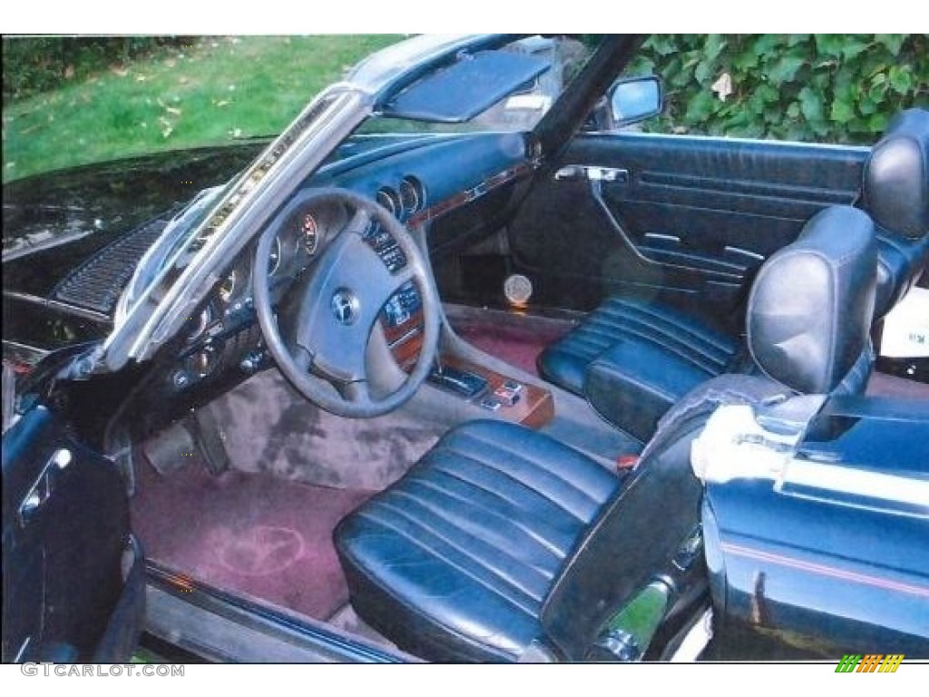 Black Interior 1981 Mercedes-Benz SL Class 380 SL Roadster Photo #138547887
