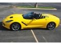 Velocity Yellow Tintcoat 2015 Chevrolet Corvette Stingray Convertible Exterior