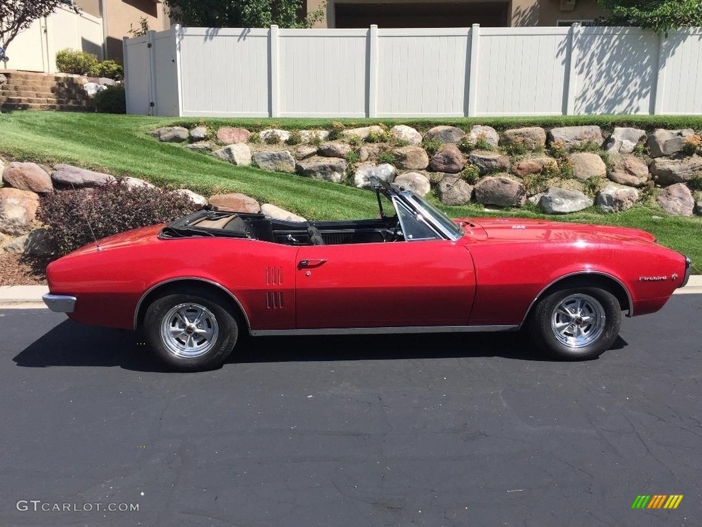 Regimental Red 1967 Pontiac Firebird Convertible Exterior Photo #138548673