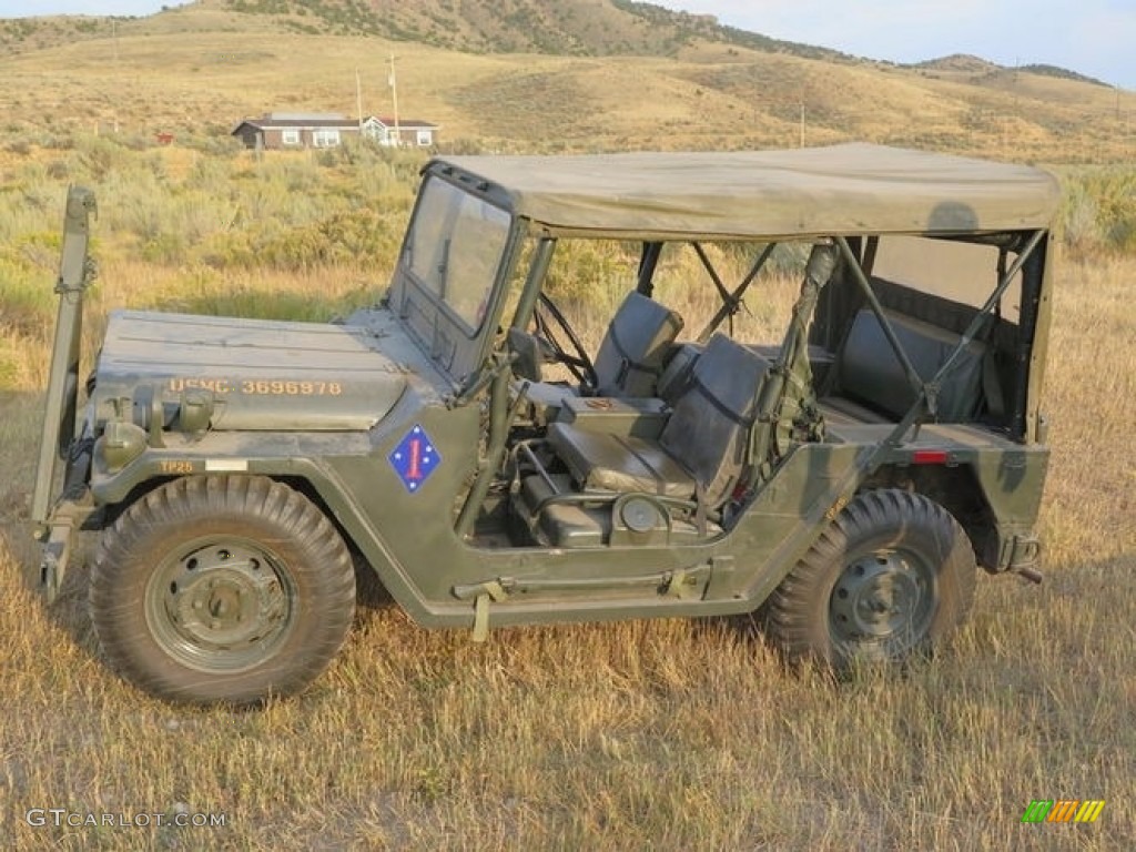 OD Green 1971 Ford M151A2 4x4 Utility Truck Exterior Photo #138548928