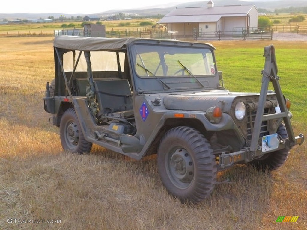 OD Green 1971 Ford M151A2 4x4 Utility Truck Exterior Photo #138548970