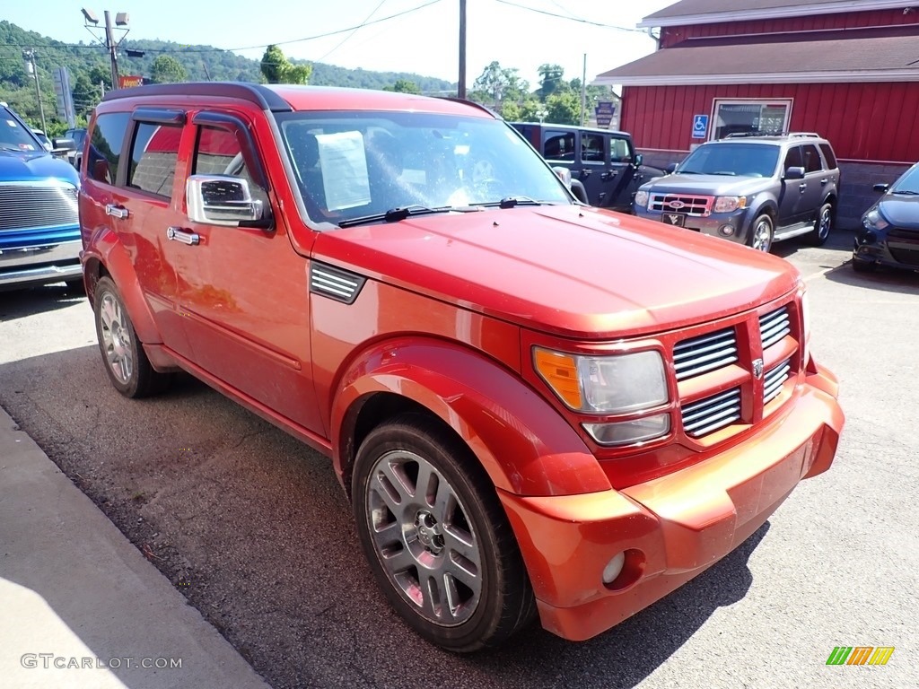 2009 Nitro R/T 4x4 - Sunburst Orange Pearl / Dark Slate Gray/Orange photo #3