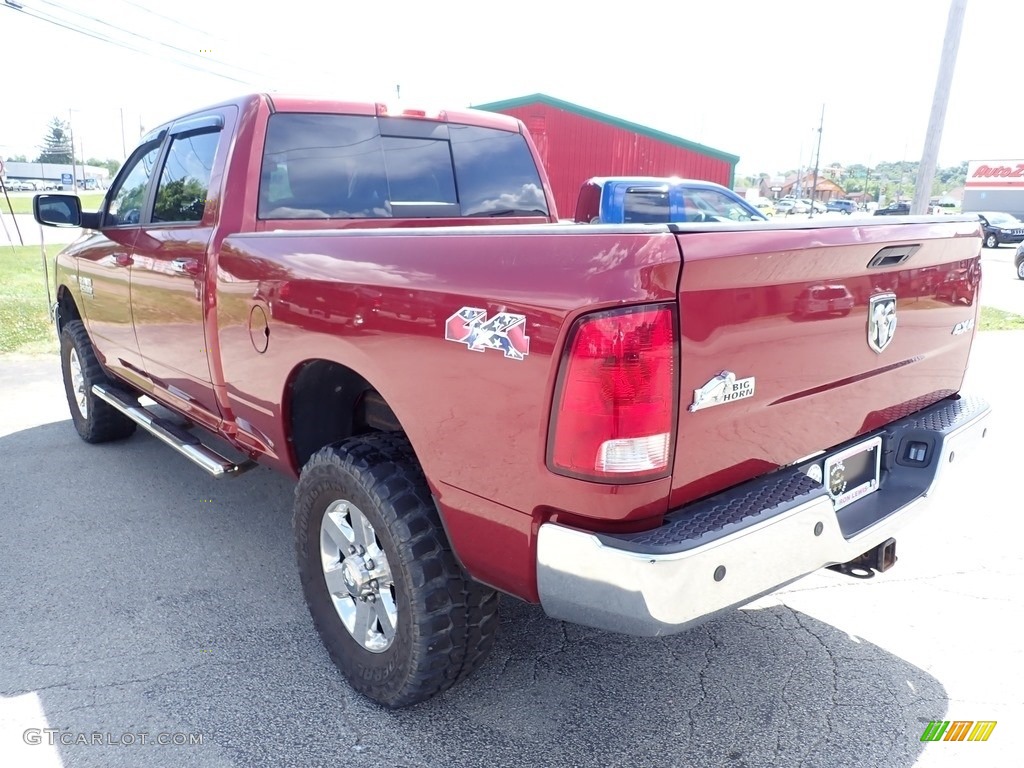 2015 2500 SLT Crew Cab 4x4 - Deep Cherry Red Crystal Pearl / Black/Diesel Gray photo #4