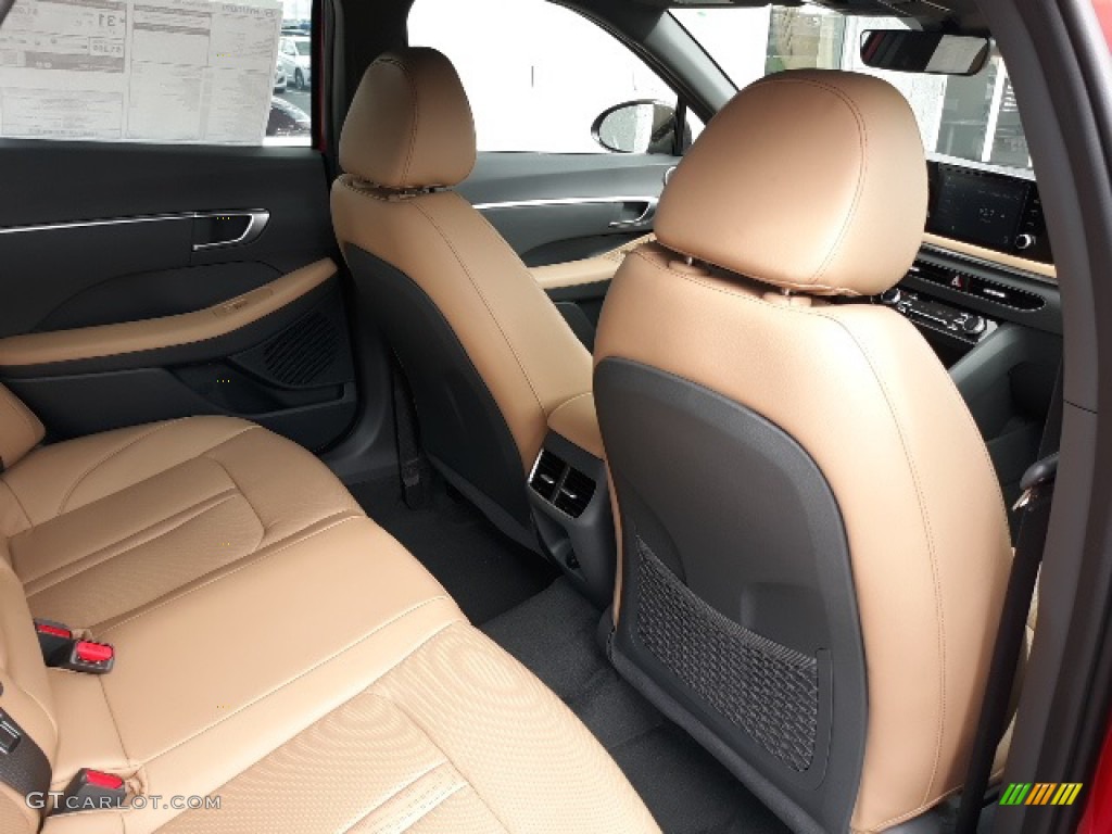 2020 Sonata SEL - Calypso Red / Dark Gray/Camel photo #39