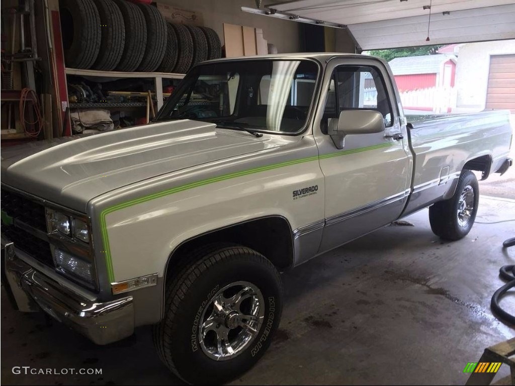 Silver Metallic 1983 Chevrolet C/K K10 Silverado Regular Cab 4x4 Exterior Photo #138555150