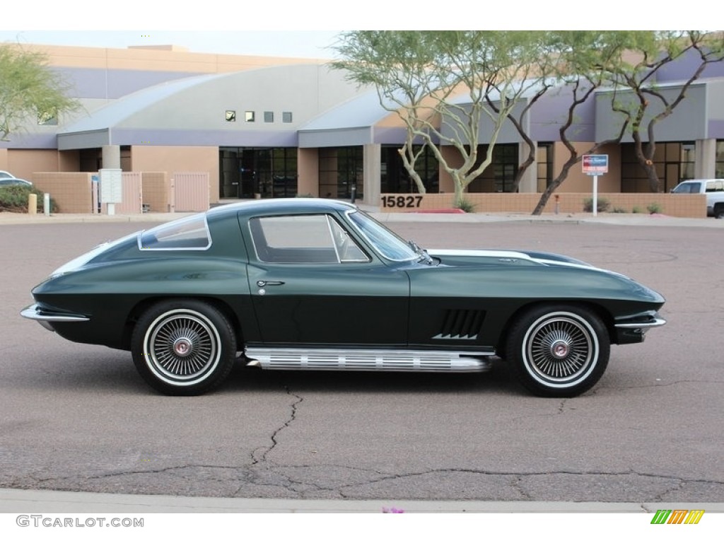 1967 Corvette Coupe - Goodwood Green / Black photo #5