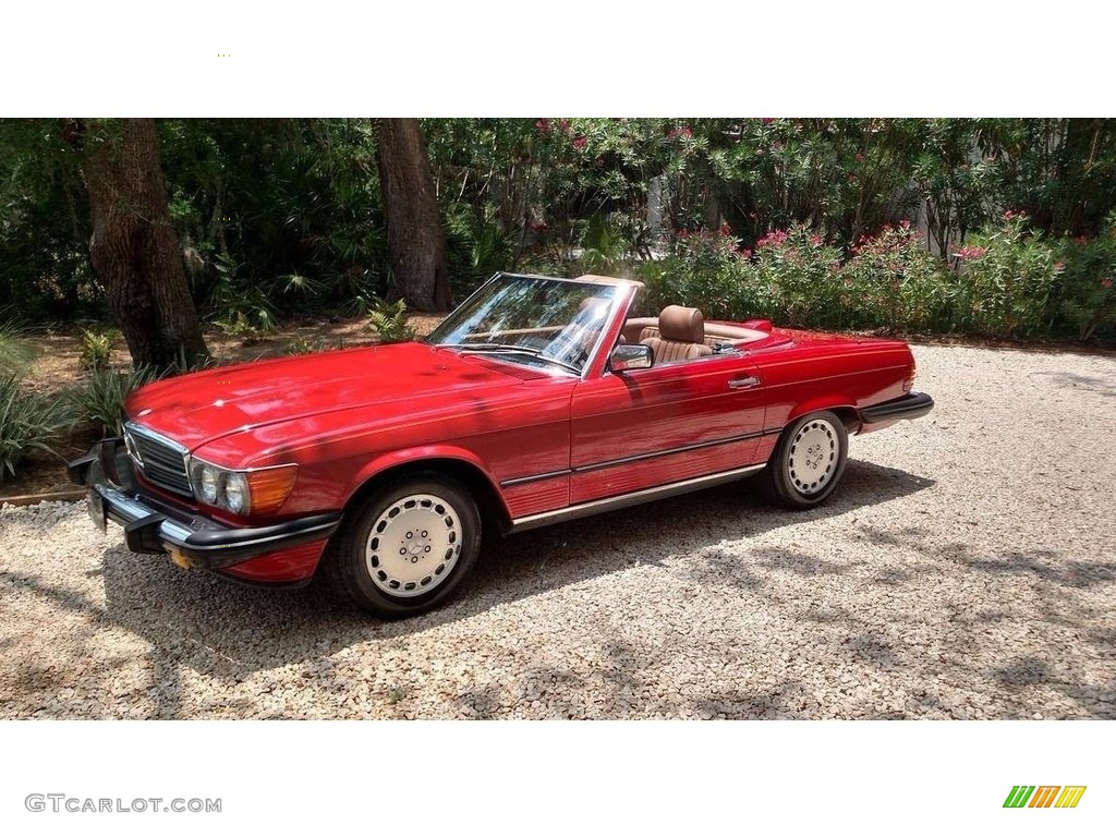 Signal Red 1986 Mercedes-Benz SL Class 560 SL Roadster Exterior Photo #138555995
