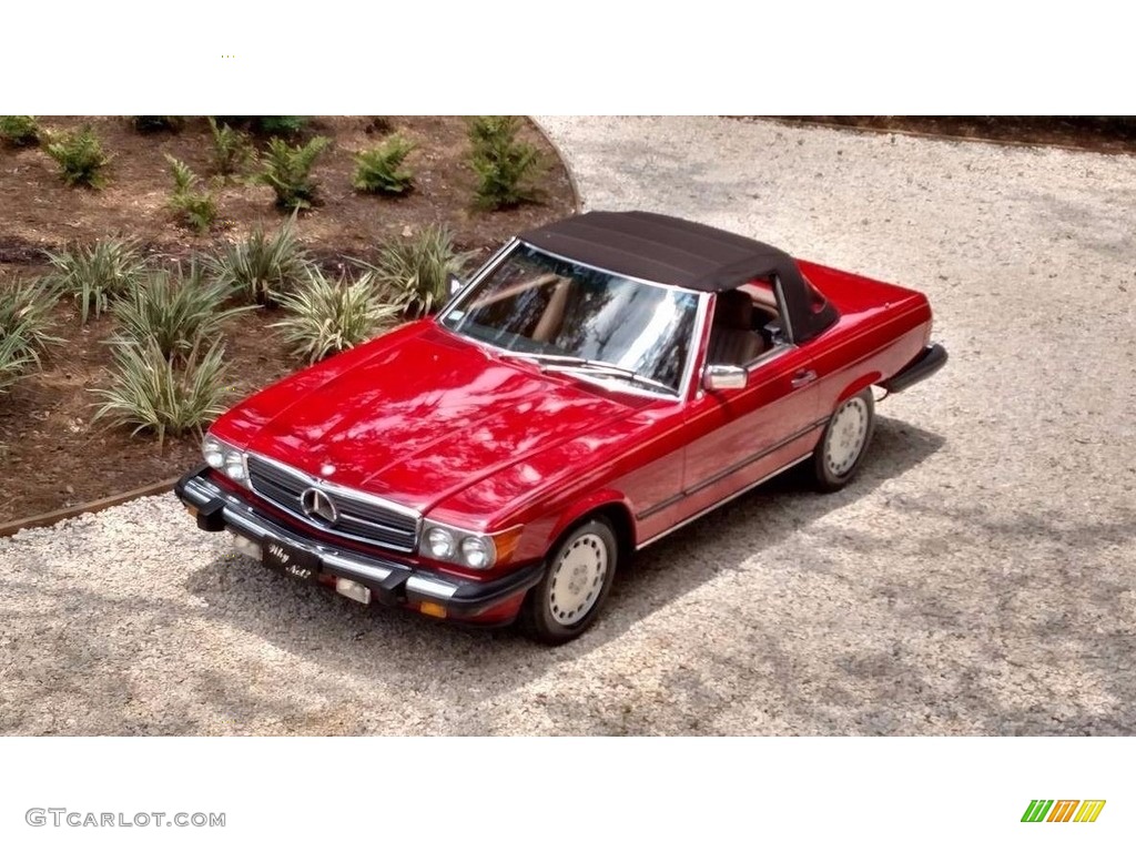 Signal Red 1986 Mercedes-Benz SL Class 560 SL Roadster Exterior Photo #138556020