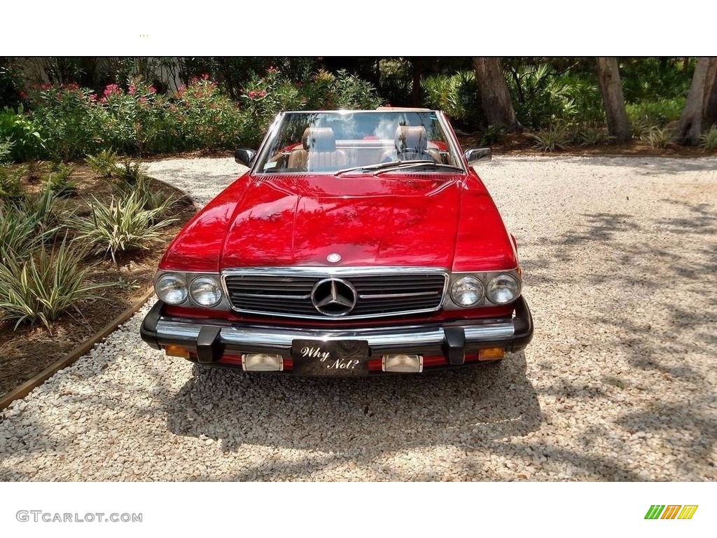 Signal Red 1986 Mercedes-Benz SL Class 560 SL Roadster Exterior Photo #138556056