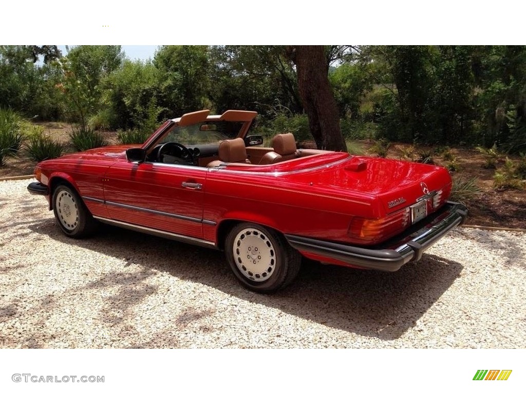 Signal Red 1986 Mercedes-Benz SL Class 560 SL Roadster Exterior Photo #138556137
