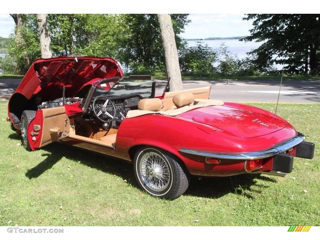 1974 XKE Series III Roadster - Regency Red / Beige photo #5