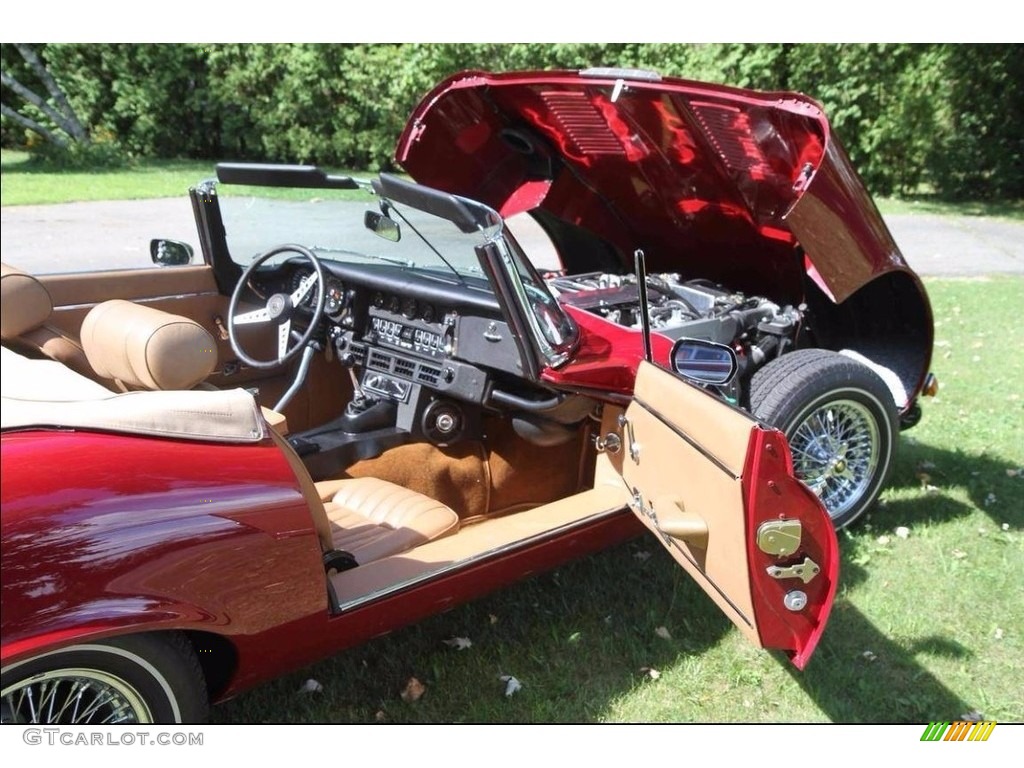 1974 XKE Series III Roadster - Regency Red / Beige photo #6