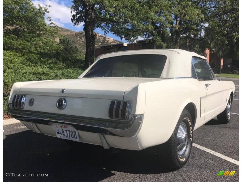 1965 Mustang Convertible - Wimbledon White / Blue photo #3