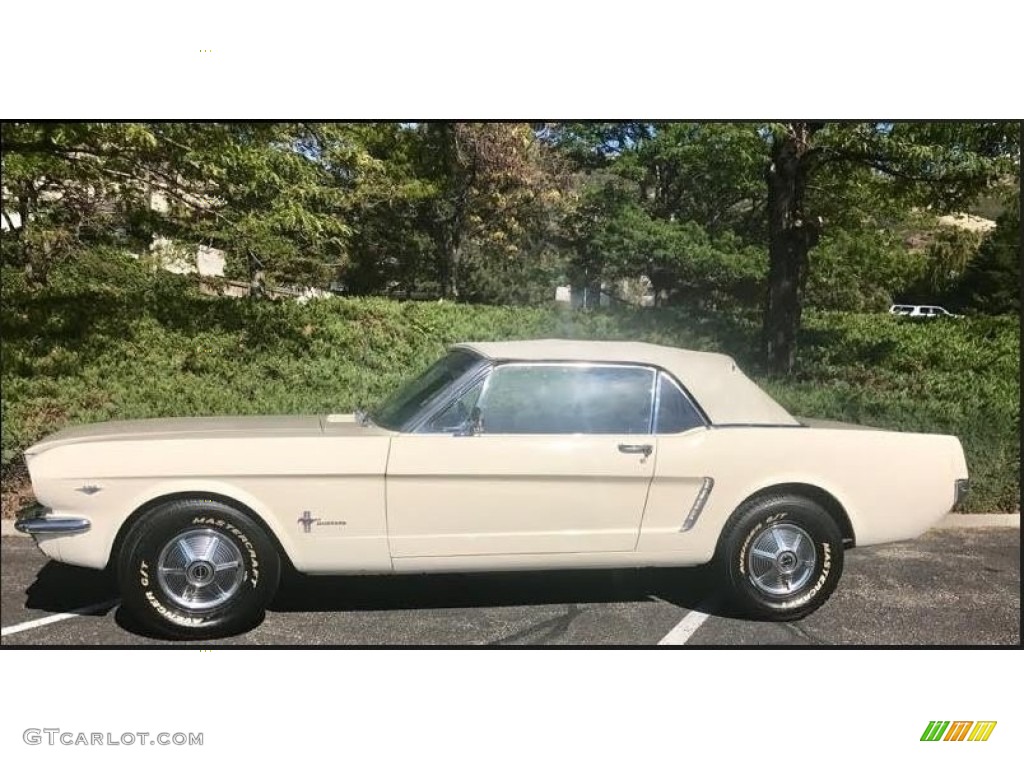 1965 Mustang Convertible - Wimbledon White / Blue photo #4