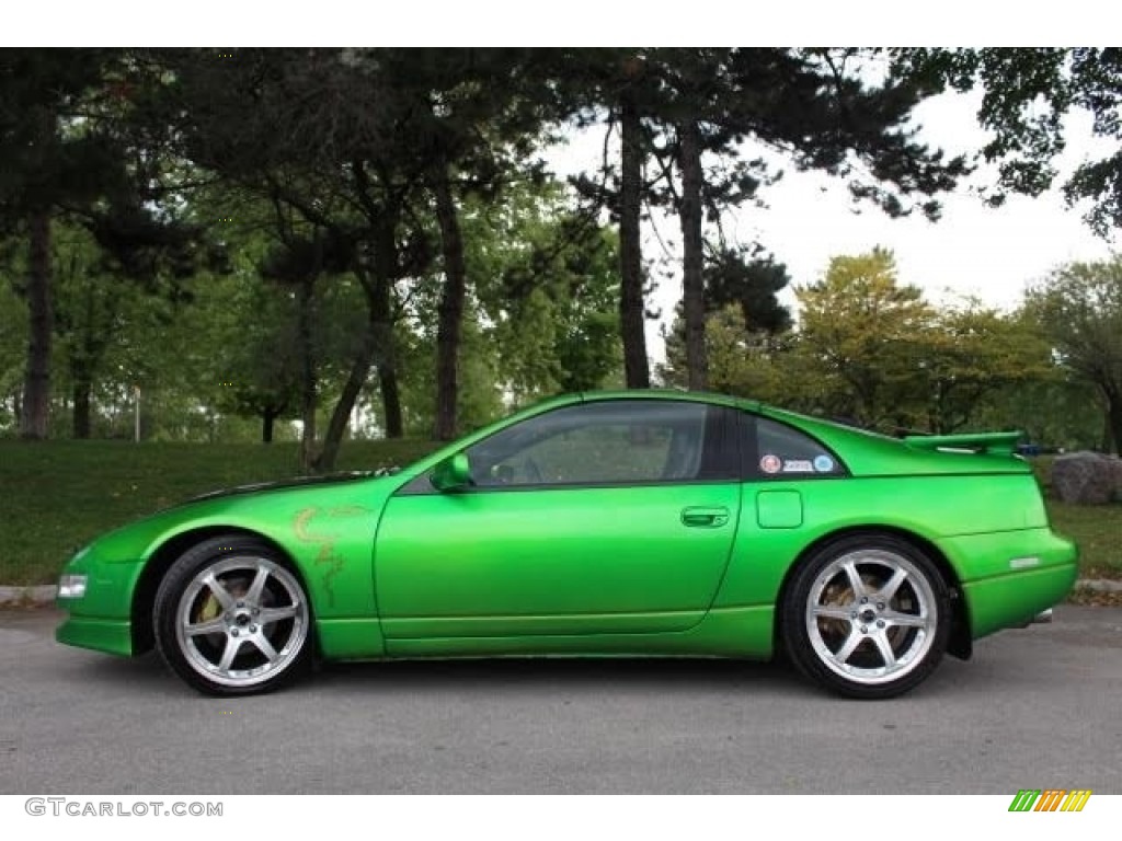 1996 300ZX Turbo Coupe - Custom Green Metallic / Black/Beige photo #3