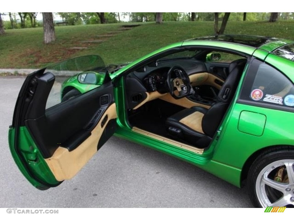 1996 300ZX Turbo Coupe - Custom Green Metallic / Black/Beige photo #10