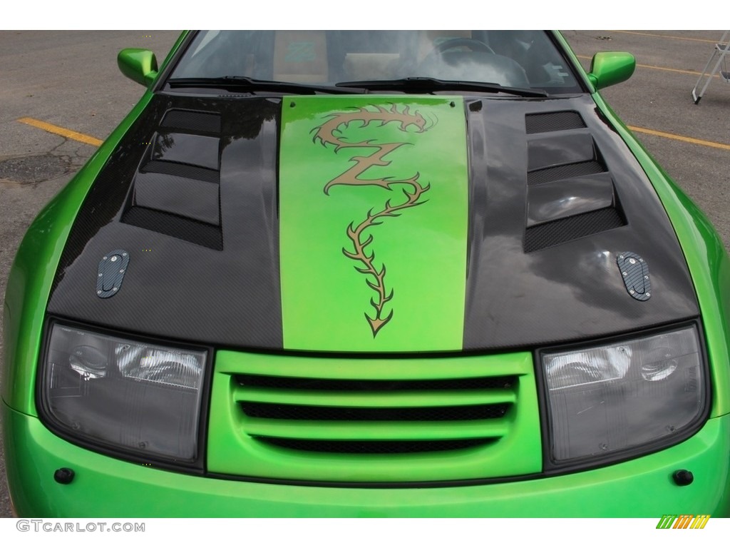 1996 300ZX Turbo Coupe - Custom Green Metallic / Black/Beige photo #30