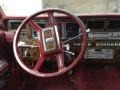 1980 Lincoln Continental Dark Red Interior Steering Wheel Photo