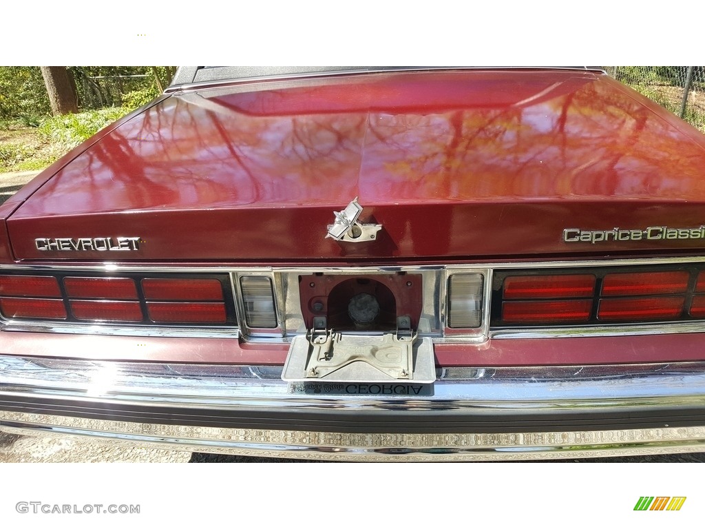 1989 Caprice Classic Brougham LS Sedan - Dark Red Metallic / Maroon photo #7
