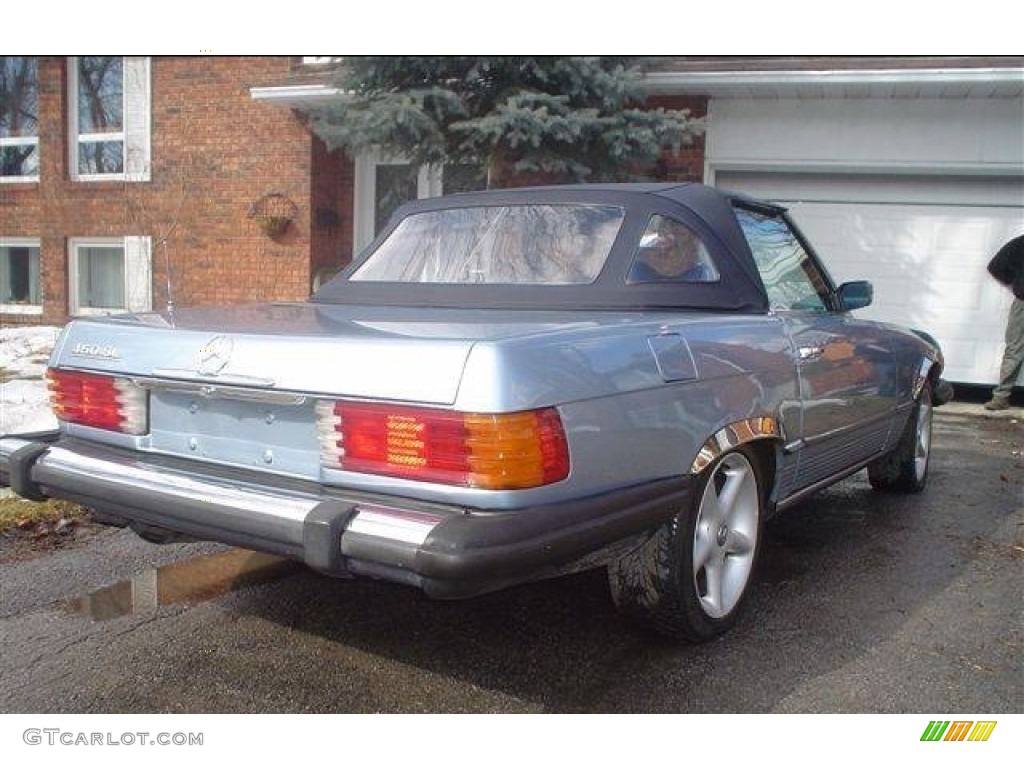 Silver Blue Metallic 1976 Mercedes-Benz SL Class 450 SL Roadster Exterior Photo #138564135
