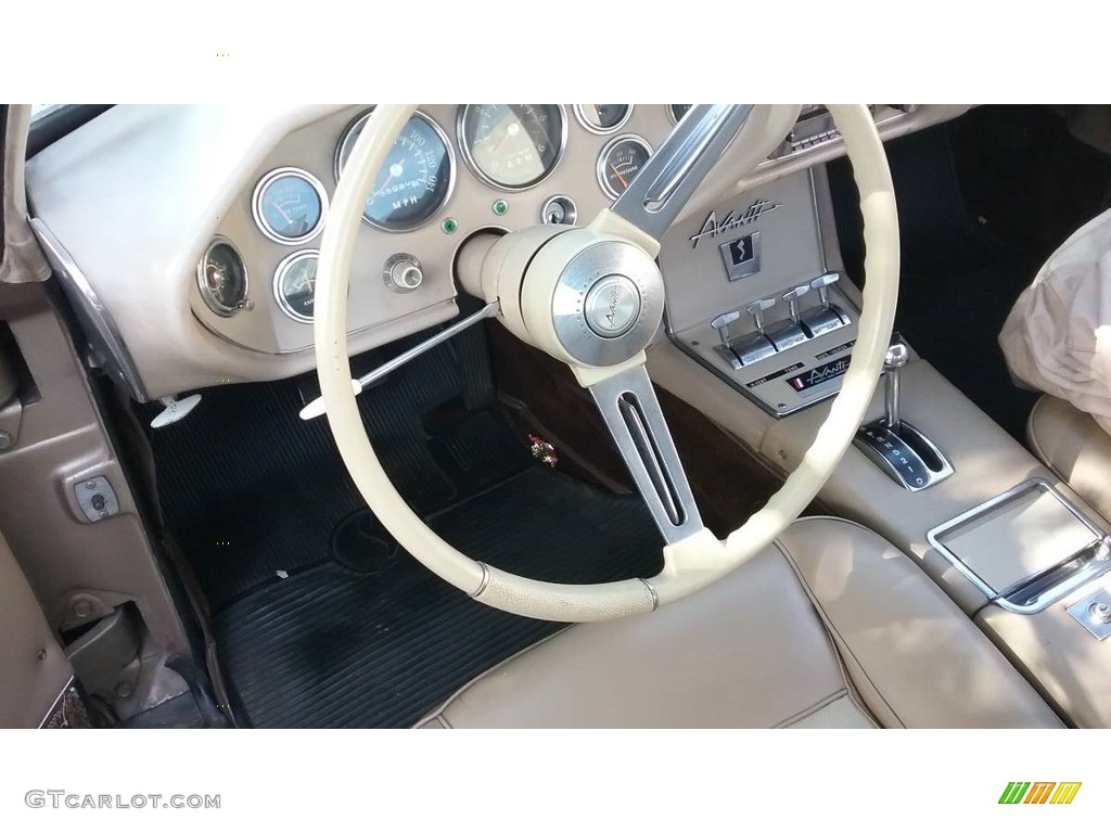 1963 Studebaker Avanti R2 Elk Beige Steering Wheel Photo #138564906