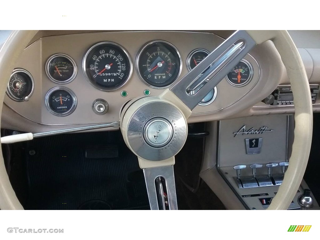 1963 Studebaker Avanti R2 Elk Beige Steering Wheel Photo #138564930