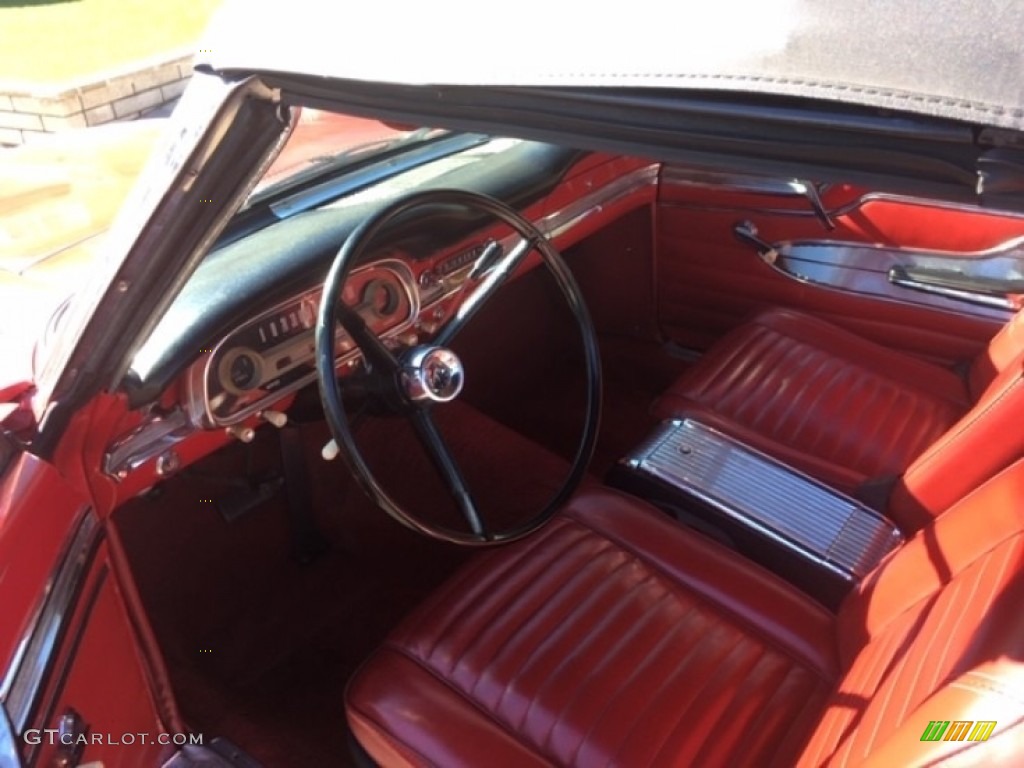 Red Interior 1963 Ford Falcon Futura Convertible Photo #138565245