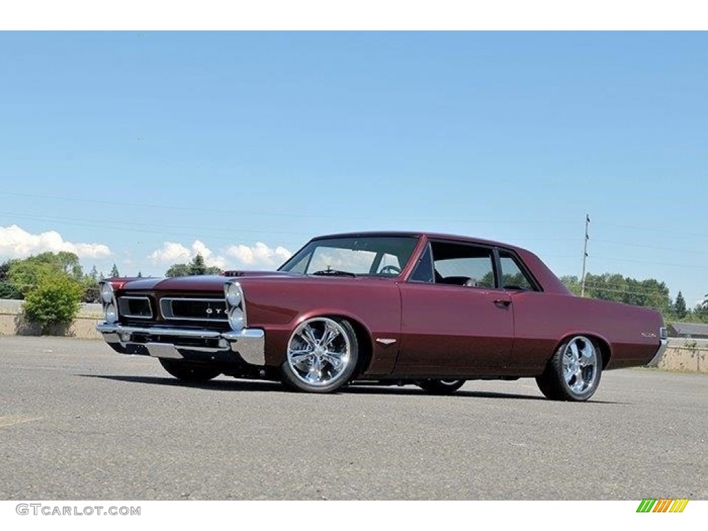 1965 GTO 2 Door Hardtop Restomod - Burgundy / Black photo #2