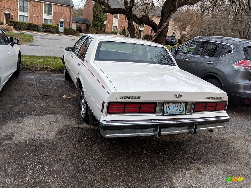 1988 Caprice Classic Sedan - White / Maroon photo #5