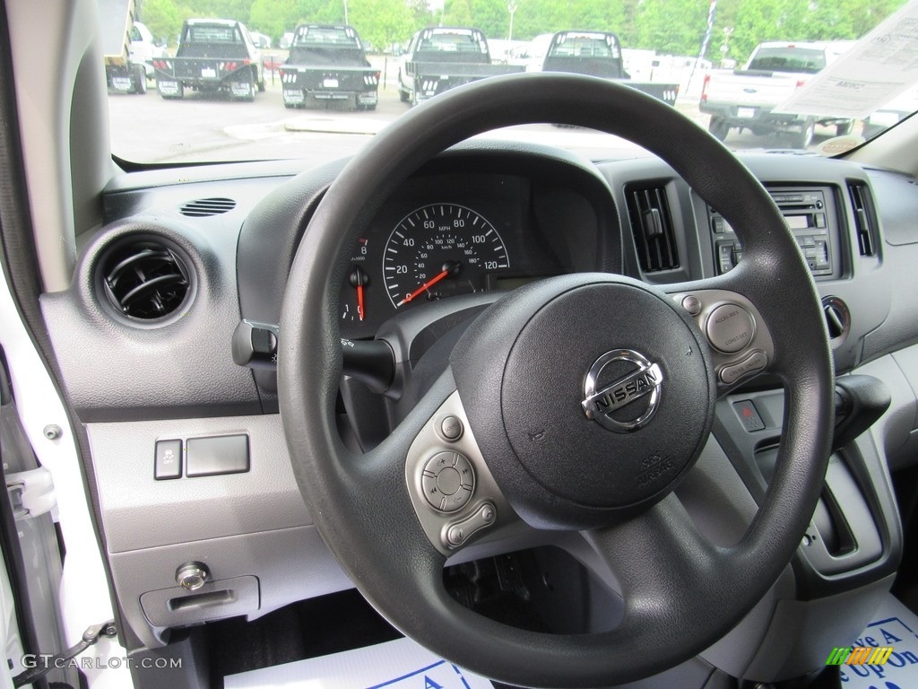 2017 Nissan NV200 SV Gray Steering Wheel Photo #138567657