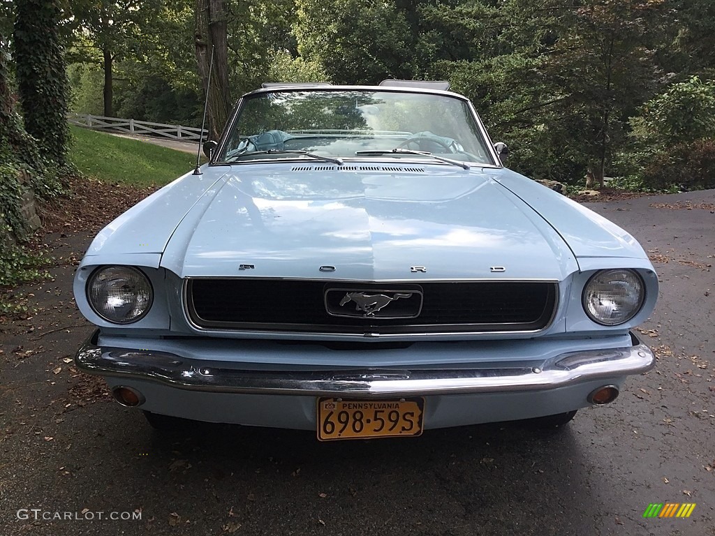 1966 Mustang Convertible - Arcadian Blue / Light Blue photo #7