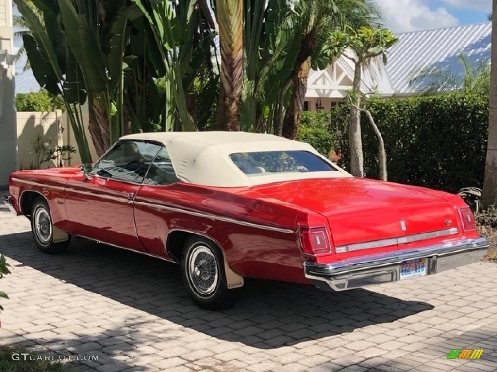 Crimson Red 1975 Oldsmobile Delta 88 Royal Convertible Exterior Photo #138568701