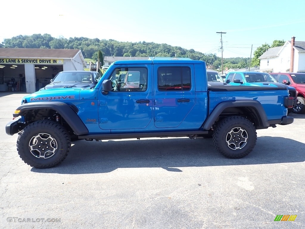 2020 Gladiator Mojave 4x4 - Hydro Blue Pearl / Black/Steel Gray photo #3