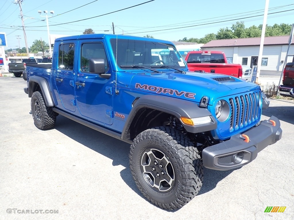 2020 Gladiator Mojave 4x4 - Hydro Blue Pearl / Black/Steel Gray photo #7
