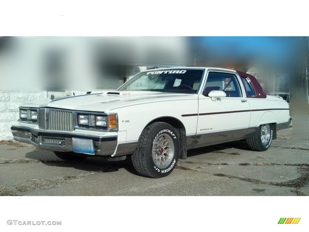 1981 Bonneville Coupe - White / Maroon photo #1