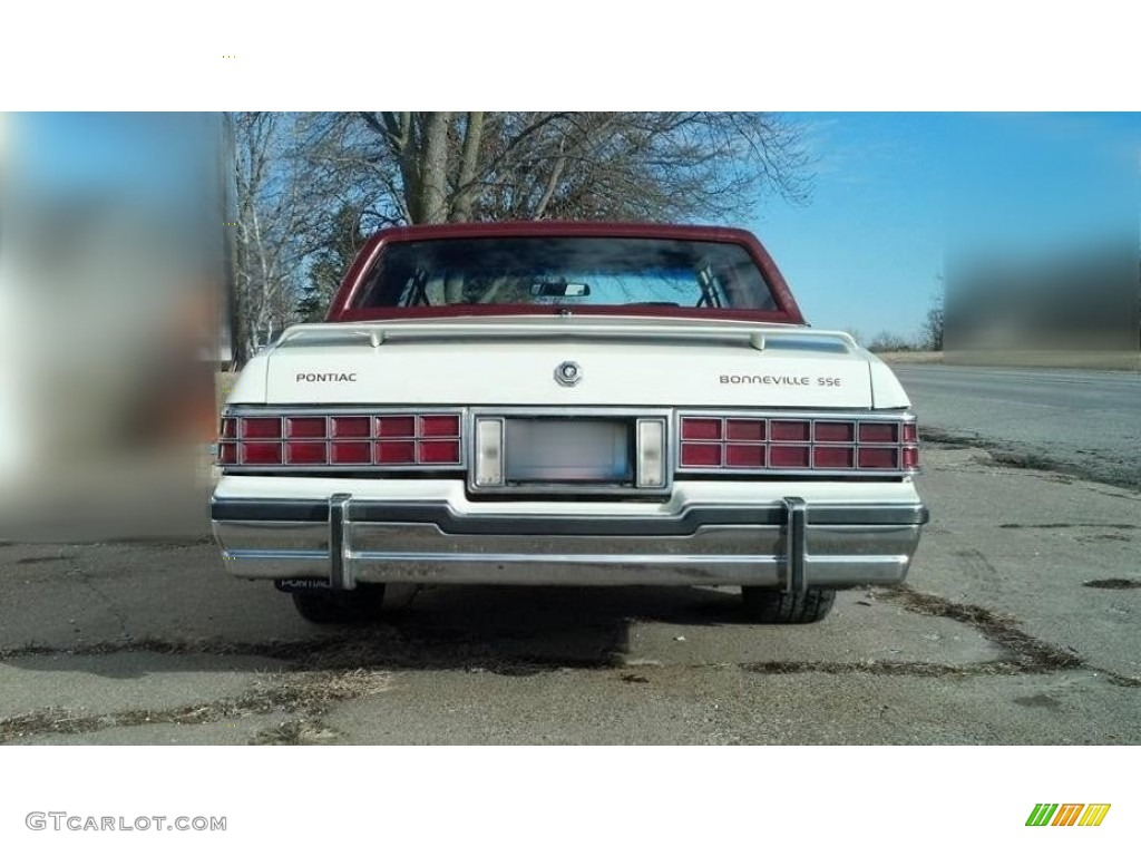 1981 Bonneville Coupe - White / Maroon photo #4