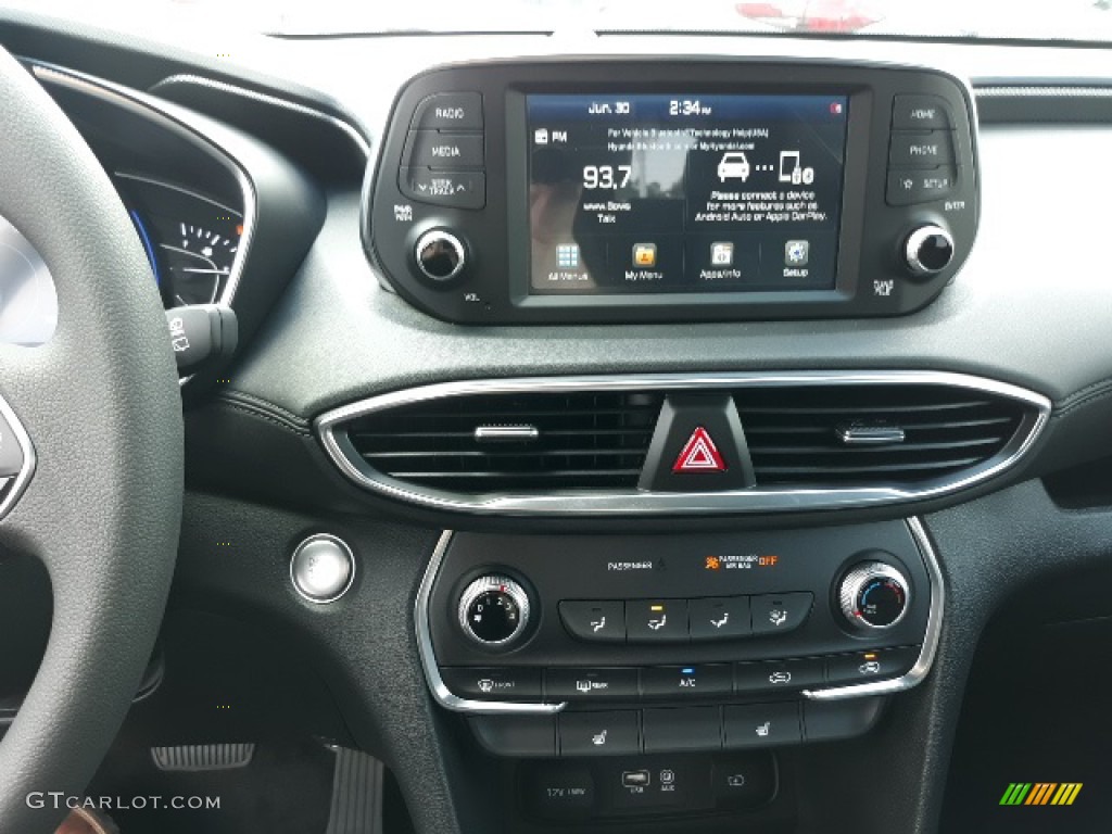 2020 Santa Fe SEL AWD - Stormy Sea / Black photo #12