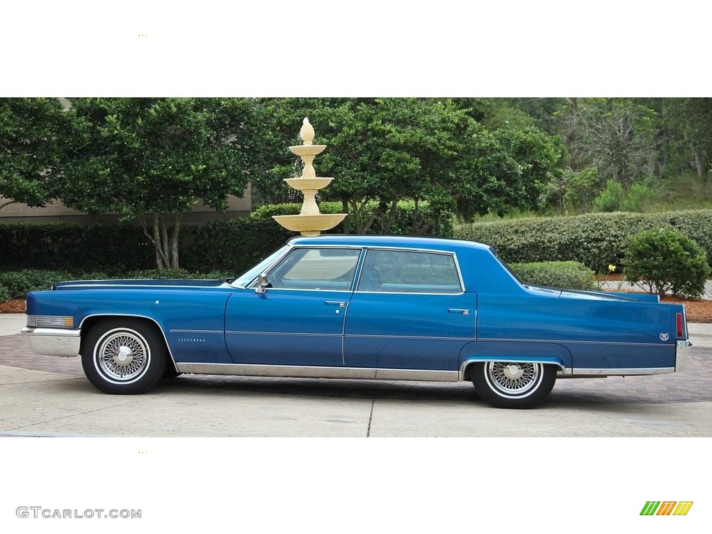 Spartacus Blue Firemist 1970 Cadillac Fleetwood Sixty Special Exterior Photo #138570912