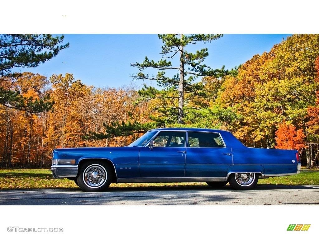 Spartacus Blue Firemist 1970 Cadillac Fleetwood Sixty Special Exterior Photo #138571095