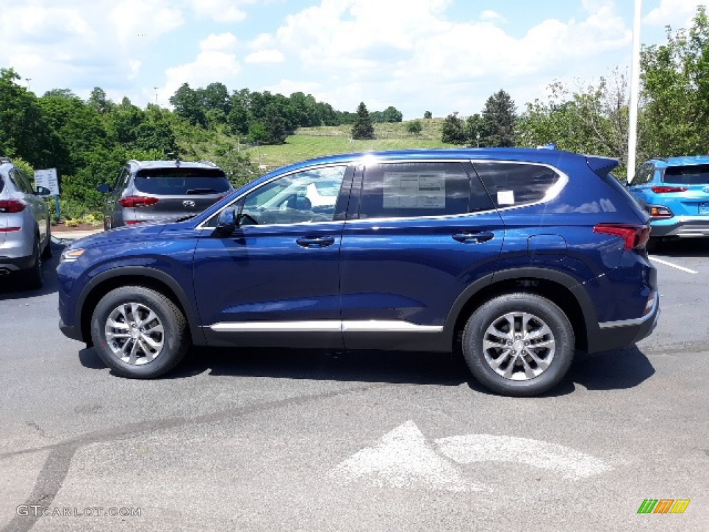 2020 Santa Fe SEL AWD - Stormy Sea / Black photo #34