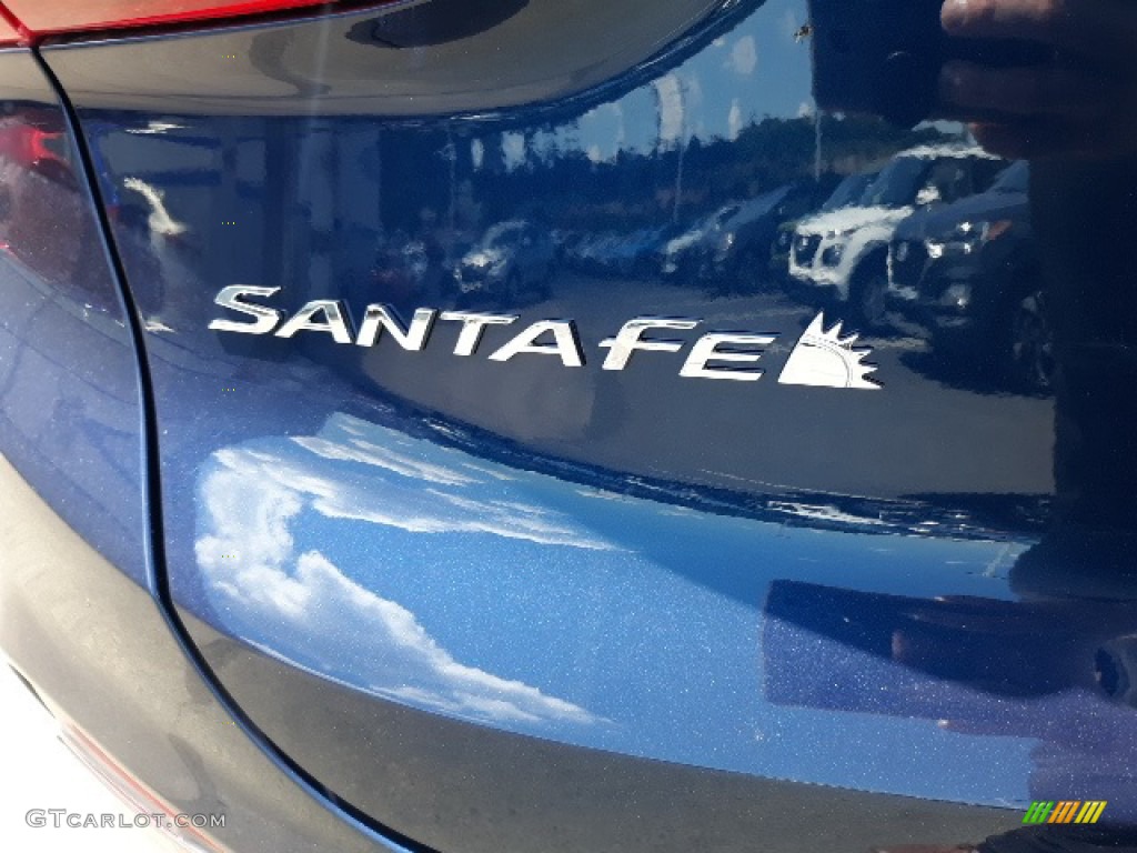 2020 Santa Fe SEL AWD - Stormy Sea / Black photo #38