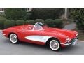 1961 Roman Red Chevrolet Corvette Convertible  photo #1