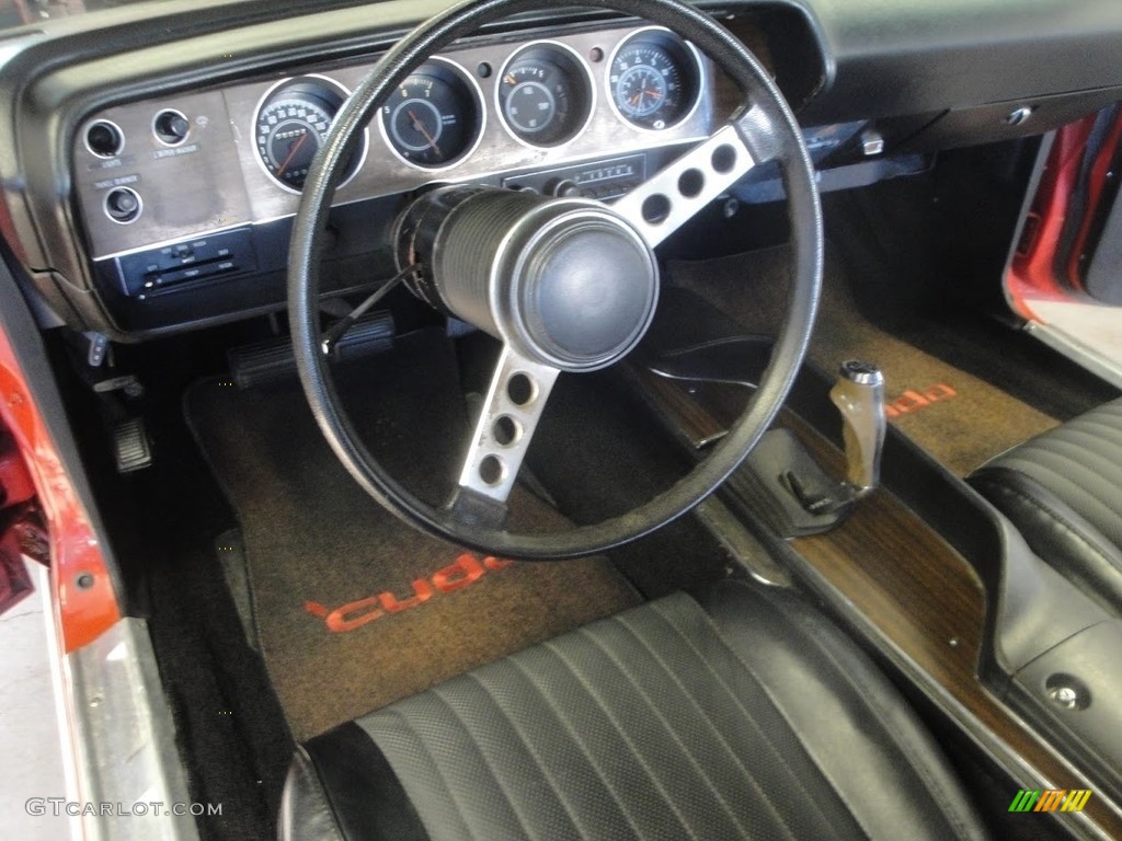 Black Interior 1974 Plymouth 'Cuda Standard 'Cuda Model Photo #138571986