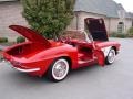 1961 Roman Red Chevrolet Corvette Convertible  photo #9