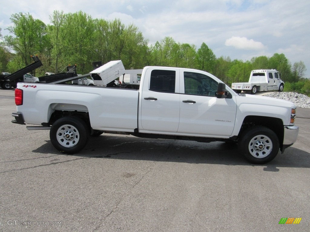 Summit White 2018 Chevrolet Silverado 3500HD Work Truck Double Cab 4x4 Exterior Photo #138572322