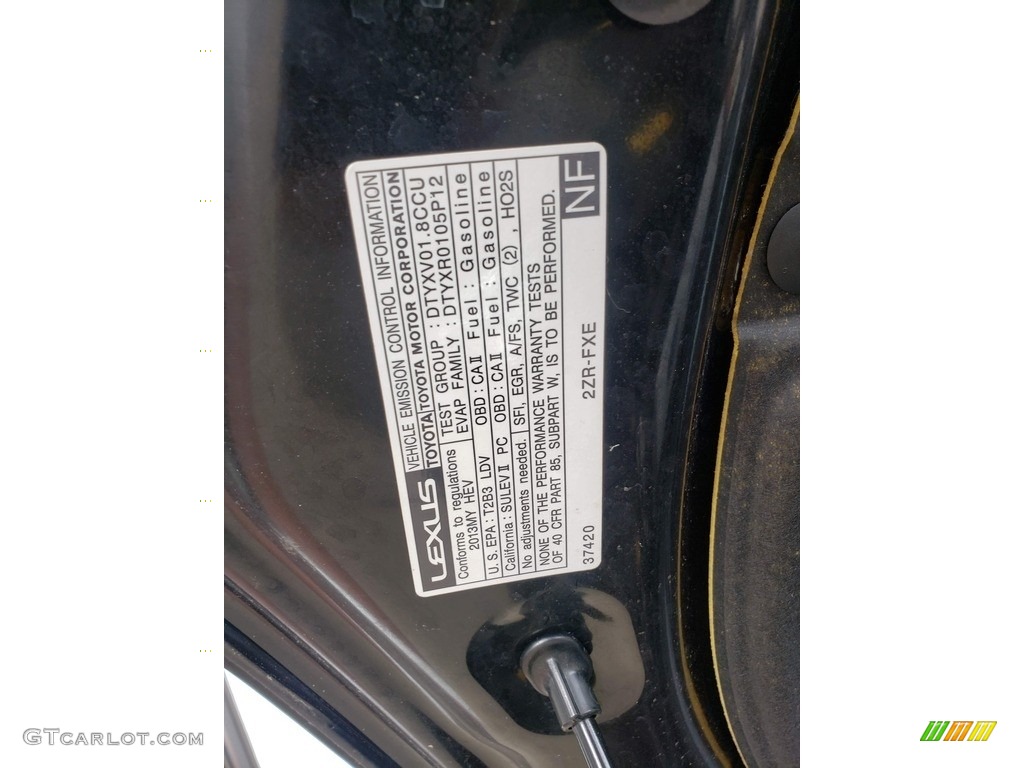 2013 CT 200h Hybrid - Obsidian Black / Caramel photo #50