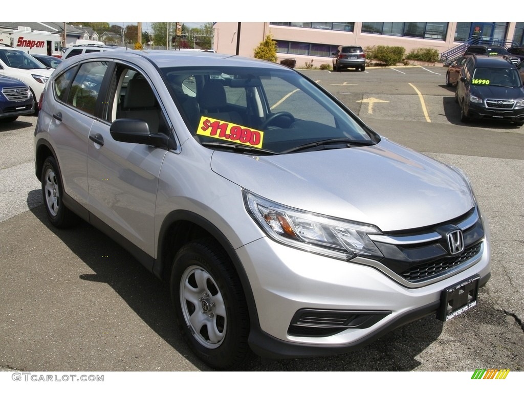 2016 CR-V LX AWD - Alabaster Silver Metallic / Black photo #3
